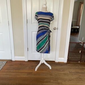 Shelby & Palmer multi colored striped dress